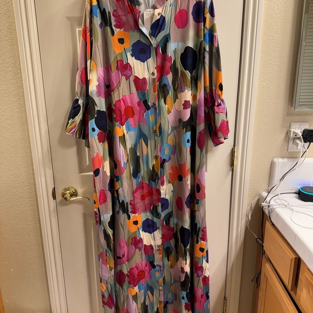 Floral Multicolor Maxi Dress